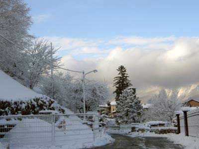 Schnee in Pino