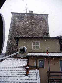 Der Turm Pino im Winter - Torre Civico