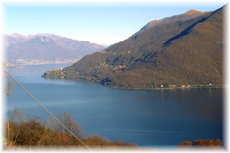 Lago Maggiore Ferien - Traumblick auf Pino Lago Maggiore, Tronzano L.M. und Bassano