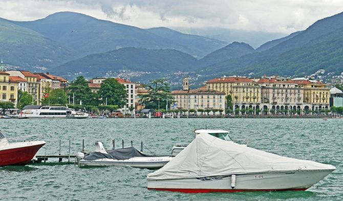 Lugano im Tessin am Luganersee