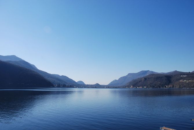 Ausblick auf den Luganersee, Morcote