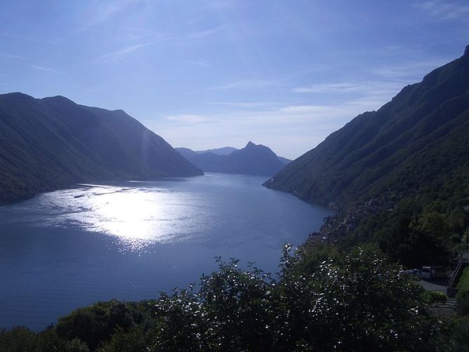 Valsolda, Blickauf den Luganersee