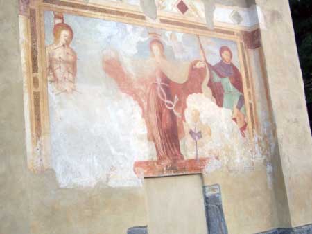 Tronzano Wandmalerei Kapelle